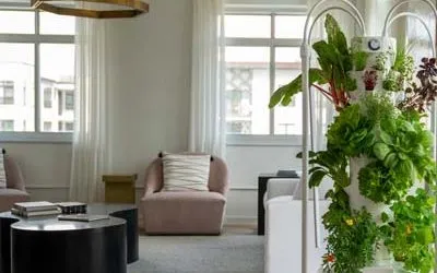 What are the main differences between the Tower Garden Home, the Tower Garden Flex, and the commercial aeroponic towers used in a Tower Farm?
