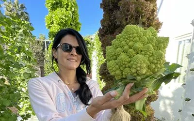Vertical Farming with Romanesco on a Tower Garden