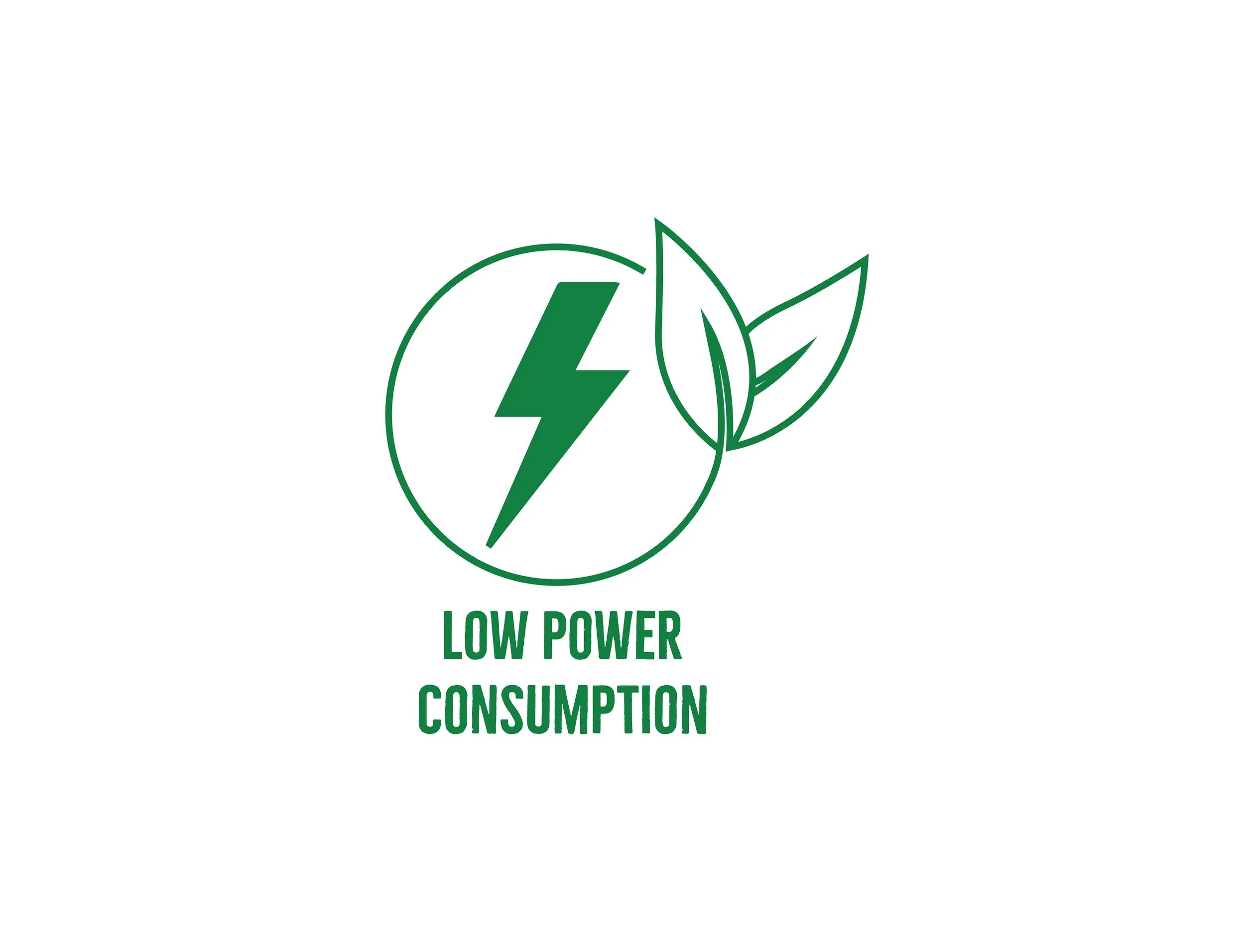 Low,Power,Consumption,Icon,Vector,Illustration